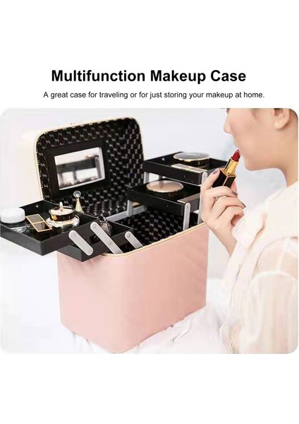 Çok Fonksiyonlu Ayna ile Taşınabilir Seyahat Kozmetik Çantası (Yurt Dışından) fırsatları