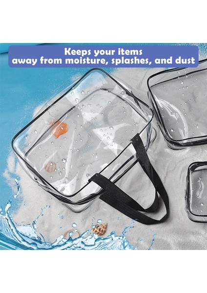 3 Adet Şeffaf Kozmetik Çantası Su Geçirmez (Yurt Dışından) fırsatları