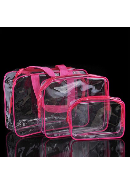 3 Adet Şeffaf Kozmetik Çantası Su Geçirmez (Yurt Dışından) modelleri