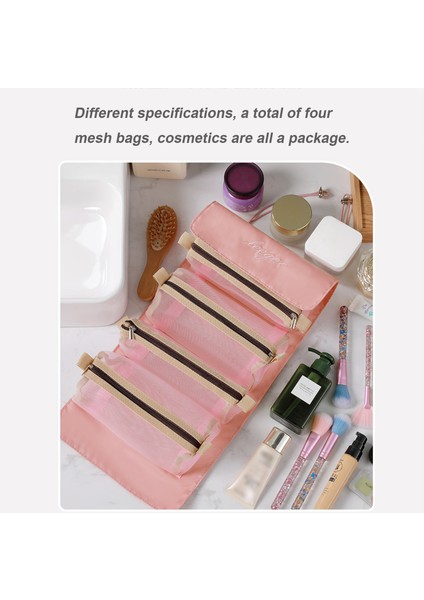 4 Iç 1 Makyaj Kozmetik Çantası Taşınabilir Büyük Kapasiteli (Yurt Dışından) indirimleri