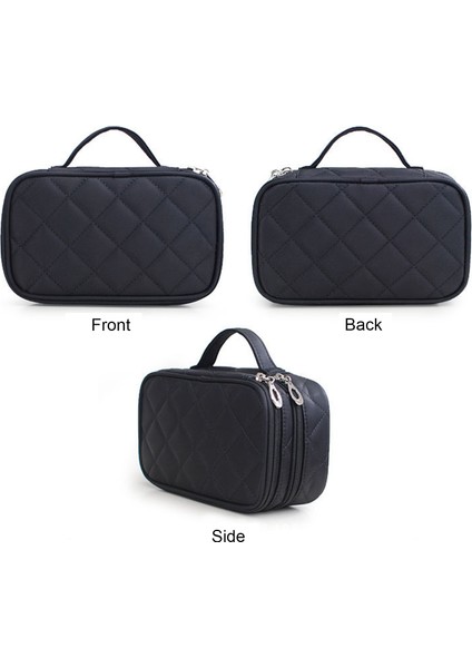 Çift Elmas Izgara Su Geçirmeyen Büyük Kapasiteli Kozmetik Çantası (Yurt Dışından) fiyatları