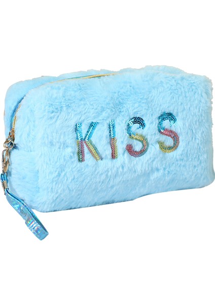 Pluş Makyaj Çantası Taşınabilir Düz Çırtçıklı (Yurt Dışından)