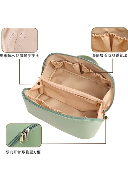 Çapraz Sınırlı Büyük Kapasiteli Pembe Gül Ruj Çantası (Yurt Dışından) modelleri