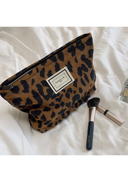 Korduroy Retro Kozmetik Çantası Beyaz Pembe Renkli Kadınlar Için (Yurt Dışından) fırsatları