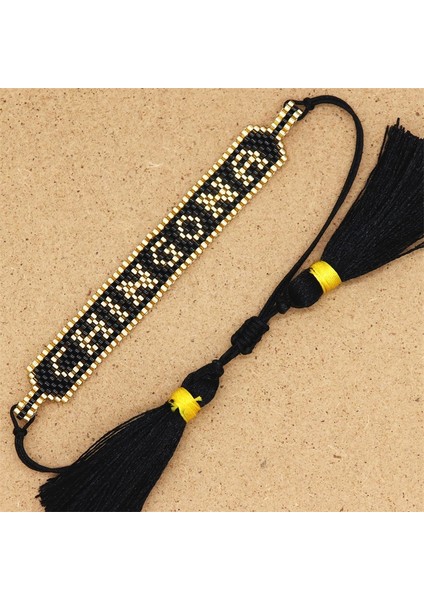Ayarlanabilir Stil No.1 Boyutu Zhongvı Miyuki Bilezik Kadın Hediye Meksika Pulseras Boncuk Bilezikler Chıngona-Güç Takı El Yapımı Dokuma Koldanlık (Yurt Dışından)