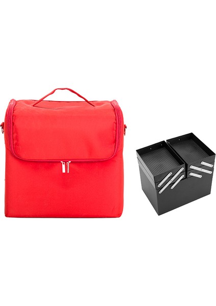 Kadın Kozmetik Depolama Çantası Büyük Kapasiteli Taşınabilir (Yurt Dışından)