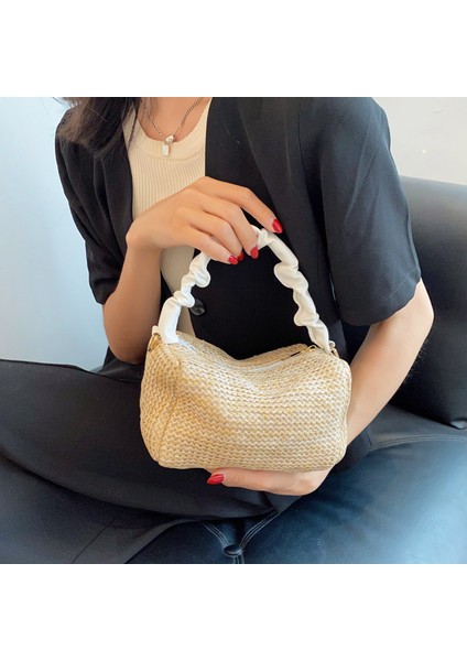 Kadınlar Için Yazlık Taze Krem Renkli Küçük Telaş Torbası (Yurt Dışından) fiyatları