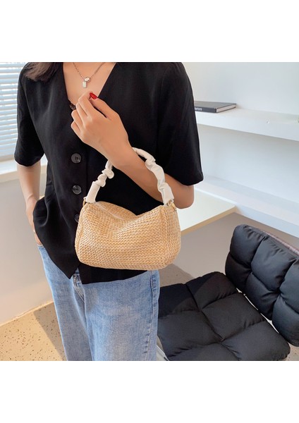 Kadınlar Için Yazlık Taze Krem Renkli Küçük Telaş Torbası (Yurt Dışından) fırsatları