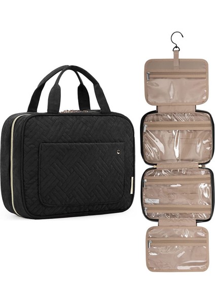 Spottlı Kozmetik Yı Çantası Siyah Taşınabilir Su Geçirmez (Yurt Dışından)