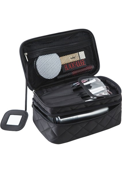 Iki Katlı Pembe Büyük Kozmetik Çantası (Yurt Dışından) fırsatları