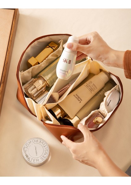 Gelişmiş Hissiyatlı Kozmetik Depolama Çantası 2022 Yeni Tip Çok Fonksiyonlu Suya Dalı Beyaz (Yurt Dışından) modelleri