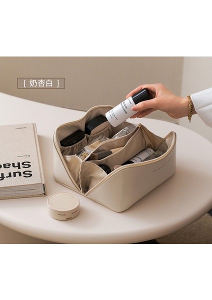 Büyük Kapasiteli Taşınabilir Siyah Kozmetik Çantası (Yurt Dışından) fırsatları