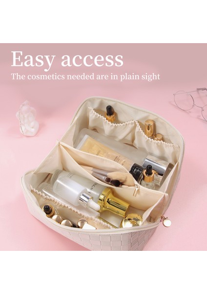 Pu Der Kozmetik Çantaları Büyük Kapasiteli Seyahat (Yurt Dışından) fırsatları