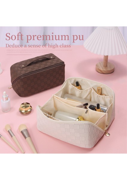 Pu Der Kozmetik Çantaları Büyük Kapasiteli Seyahat (Yurt Dışından) indirimleri