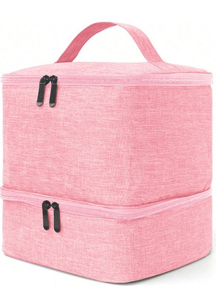 Çift Katlı Taşınabilir Tırnak Alet Çantası Büyük Kapasiteli Suya Dalı (Yurt Dışından)