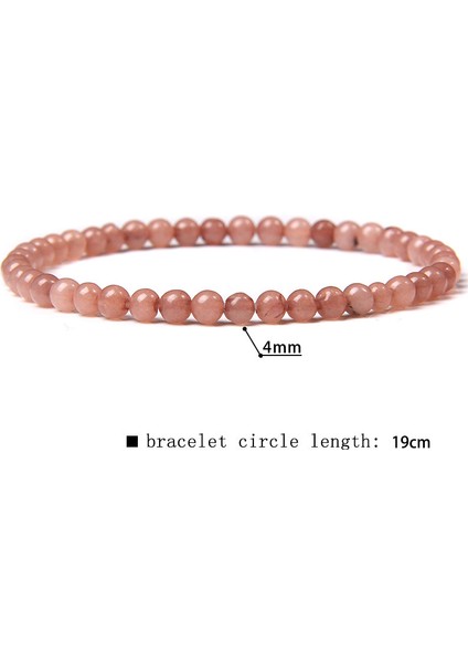 19CM Tarzı 4 mm Yeşim Doğal Taş Pictura Jaspe Mineral Bilezik Kadın El Yapımı Esnek It Taş Boncuklu Şans Bilekliği Yoga Dua Pulsera (Yurt Dışından)