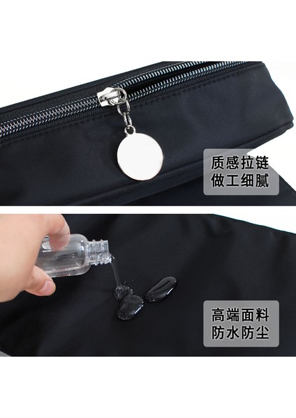 2021 Çok Fonksiyonlu Katlanabilir Siyah Kozmetik Çantası (Yurt Dışından) indirimleri