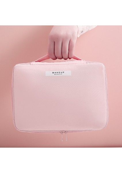 Seyahat Için Taşınabilir Pembe Suya Dalı Büyük Kapasiteli Kozmetik Çantası (Yurt Dışından) fiyatları