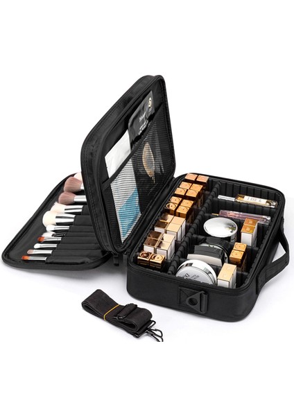 Kapsamlı Makyaj ve Tırnak Malzemesi Taşınabilir Depolama Çantası (Yurt Dışından)