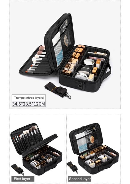 Kapsamlı Makyaj ve Tırnak Malzemesi Taşınabilir Depolama Çantası (Yurt Dışından) indirimleri