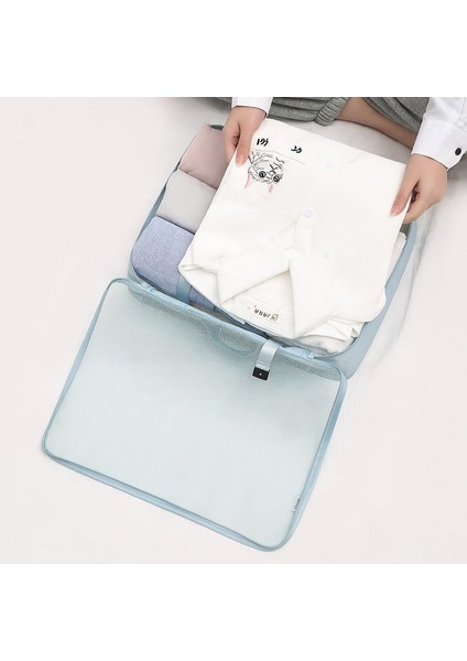 8 Parça Gri Kozmetik Çanta Seyahat Depolama Seti (Yurt Dışından) fırsatları