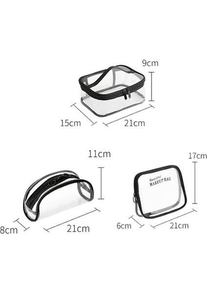 Şeffaf Kozmetik Çantası Taşınabilir Su Geçirmez (Yurt Dışından) fiyatları