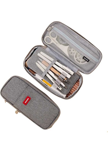 Macaron Çekilebilir Çoklu Fonksiyonlu Gri Kalemlik (Yurt Dışından)