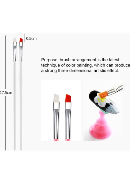 20'li Taşınabilir Cüzdanlı Tırnak Sanatı Fırçası Seti (Yurt Dışından) fiyatları