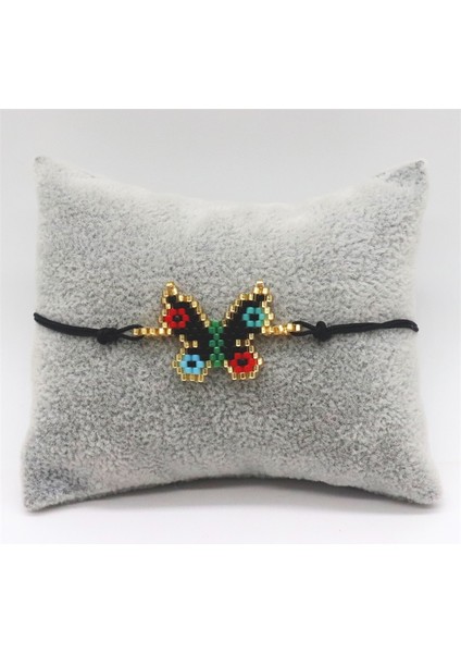 No.3 Boyutu Zhongvı Kadınlar Için Bileklik Miyuki Pulseras Mujer Moda Kelebek Desenli Kol Bandı Hediye Takı Benzersiz Bilezikler El Yapımı (Yurt Dışından)