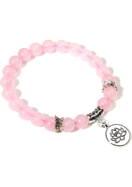 23CM Tarzı Harita Taşı Doğal Sitrin Taş Boncuklu Gümüş Renkli Lotus Ohm Kolye Bilezik - Kadınlar Için Takı (Yurt Dışından) modelleri