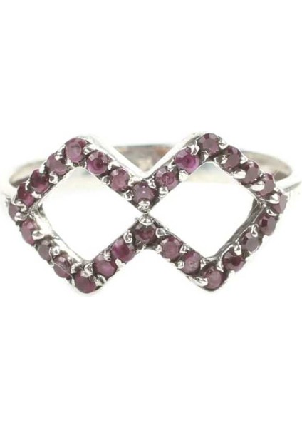 925 Ayar Gümüş Çift Dörtgen Tasarım Yüzük fiyatları