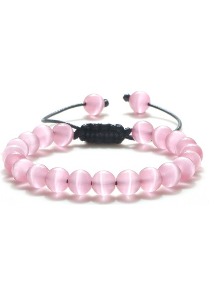 Sarı Kadın Erkek Hediye Için Ayarlanabilir Doğal Kedi Gözü Taş Bileklik Pürüzsüz Pembe Beyaz Boncuk El Yapımı Bilezikler&bilezik Şans Takı (Yurt Dışından) fiyatları