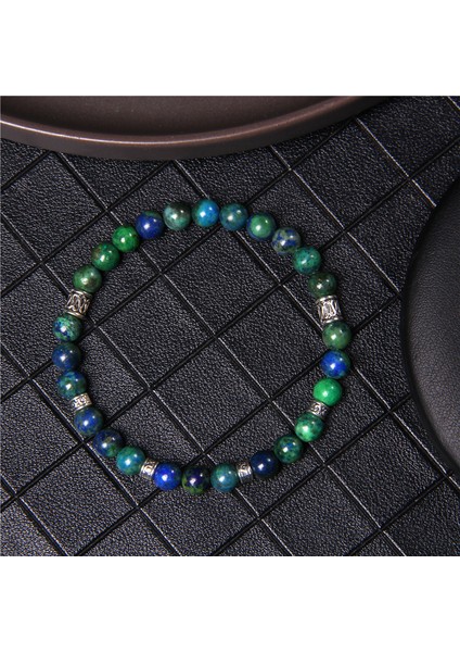 21CM Tarzı 3. Kaymaktaşı Taşı 6mm Doğal Taş Boncuk Bilezikler Alabaster Taş Turkuaz Phoenix Lapis Lazuli Bilezikler Erkek Kadın Zarif Takı Hediye (Yurt Dışından) indirimleri