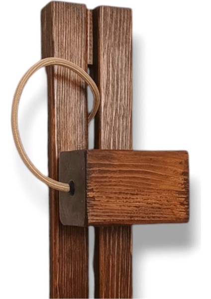 Dönerli Ayarlanabilir LED Aplik Doğal Ahşap Rustik Salon Duvar Aplik Kütük Avize 220 V Ampul Dahil indirimleri