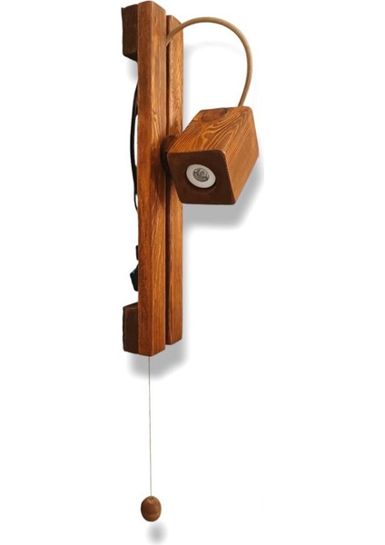 Dönerli Ayarlanabilir LED Aplik Doğal Ahşap Rustik Salon Duvar Aplik Kütük Avize 220 V Ampul Dahil modelleri