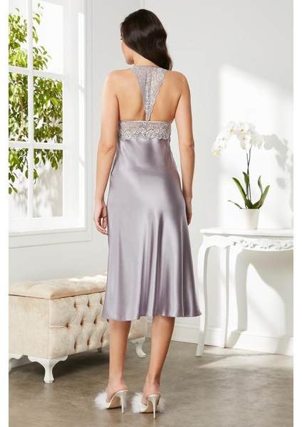 Saten Dantelli Gecelik 905 Royal modelleri