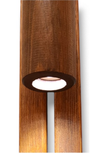 Dönerli Ayarlanabilir LED Aplik Doğal Ahşap Rustik Salon Duvar Aplik Kütük Avize 220 V Ampul Dahil indirimleri