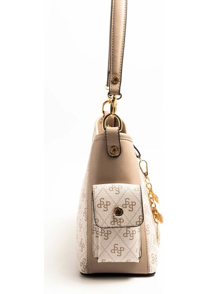 Kadın Çapraz Çanta 1183-46597 Sılver Polo Çapraz Bayan Çantası M178 Bej-Mat Kum modelleri