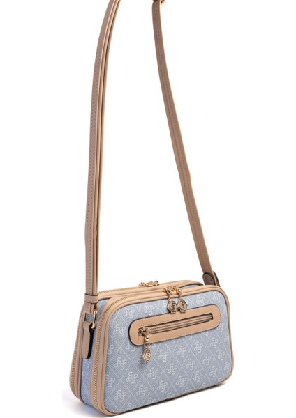 Kadın Çapraz Çanta 899-46620 Sılver Polo Çapraz Bayan Çantası M178 Mavi-Mat Ten indirimleri