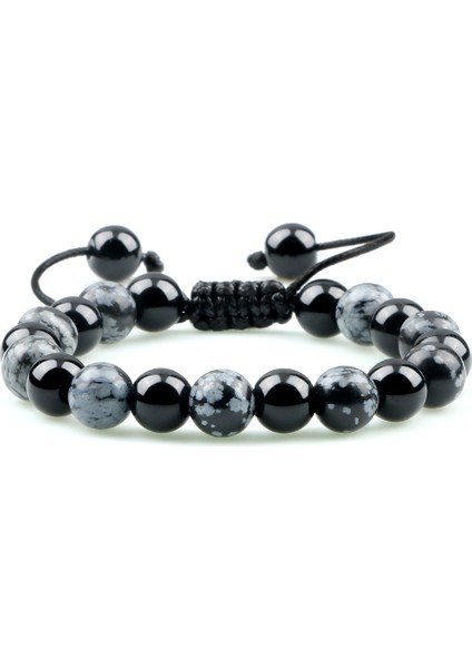 Kaymaktaşı Sıcak ve Erkek Boncuklu Bilezikler Kaplan Gözü Lava Doğal Taş Oniks Boncuklu Çift Mesafe Bilezikleri Kadınlar Takı Pulseras (Yurt Dışından)