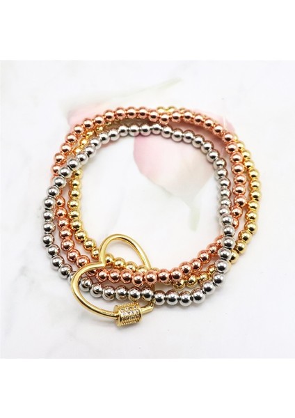 No.1 Boyutu Zhongvı Moda Paslanmaz Çelik Boncuk Bilezik Erkekler Aşk Kilit Desen Cz Vidala Takılar Kadınlar Için Bilezik Aksesuarları (Yurt Dışından) fiyatları