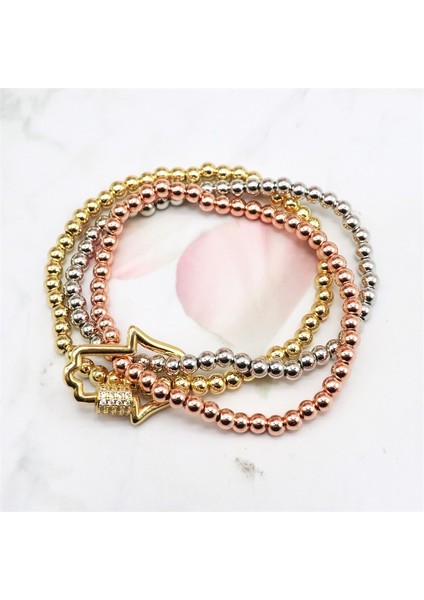 No.1 Boyutu Zhongvı Moda Paslanmaz Çelik Boncuk Bilezik Erkekler Aşk Kilit Desen Cz Vidala Takılar Kadınlar Için Bilezik Aksesuarları (Yurt Dışından) fırsatları