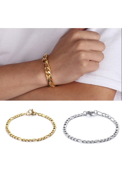 Altın Gül Kadınlar Için Gümüş Renkli Paslanmaz Çelik Bilezikler Bilezikler Kalp Sonsuza Kadar Aşk Şans Bileklik Şık Takı Lüks (Yurt Dışından) indirimleri