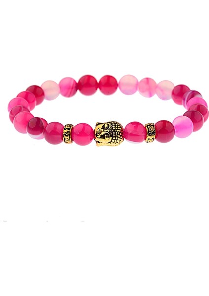 187-R Yeni 8mm Trendy Altın Renkli Buddha Kaplan Gözü&lav Taşı Boncuk Bilezik Erkek Meditasyon Dua Zinciri Bileklik Kadınlar WAB187 (Yurt Dışından)