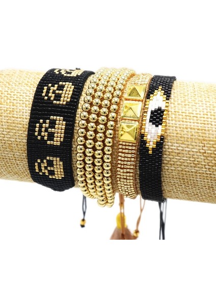 19CM Tarzı No.23 Boyutu Türk Nazar Boncuklu Miyuki Boncuk Bilezik Kolye Kalp Bilezikler Meksika Takı Kadınlar Püskül Kolluk (Yurt Dışından) indirimleri