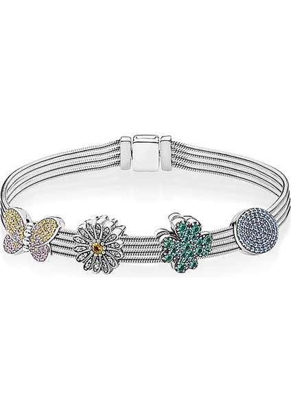 21CM Tarzı Pas Kırmızısı Gümüş Renkli Şans Bilezik Seti Dıy Bilezik Şanslı Bilezik ile Şık Kadın Bilezik Şanslı Takı Kadınlar Için Hediye (Yurt Dışından) modelleri