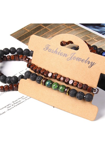 21CM Tarzı Harita Jasper 42 Bileklik Setleri Çift Zincir Iki Katmanlı Bilezikler Erkek Kadın Çift Takı Doğal Çakra Reiki Mavi Nazar Boncuklu Şans Bilekliği (Yurt Dışından) modelleri