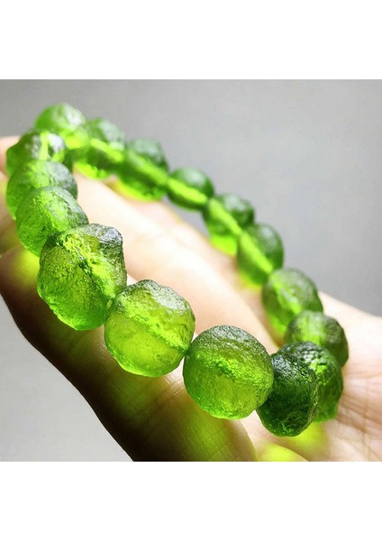 Mavi 8mm Enerji Bilezikleri Şans Takı Yeşil Peridot Kadın Erkek Çek Cumhuriyeti Moldav Taşları Esnek Buddha Bilezik Kadınlar Için Takı (Yurt Dışından) modelleri