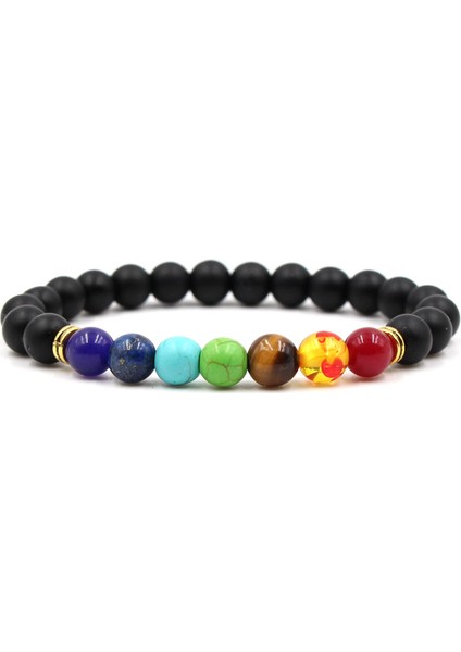 015-11 Yeni 7 Çakra Bileklik Erkek Siyah Lava Şifa Denge Boncuklar Reiki Buddha Dua Doğal Taş Yoga Bileziği Kadınlar Için (Yurt Dışından) fırsatları