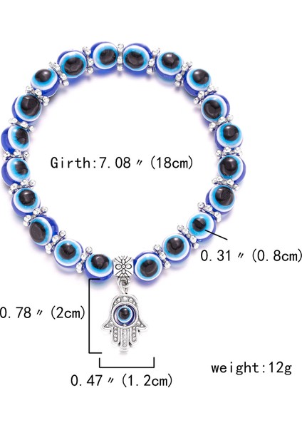 18-20CM Tarzı 15BD122 Yeni Moda Mavi Nazar Boncuklu Kelebek El Kolyesi Ayarlanabilir Halat Zincir Bileklik Kadın Erkek Takı Şanslı Mücevher (Yurt Dışından) indirimleri